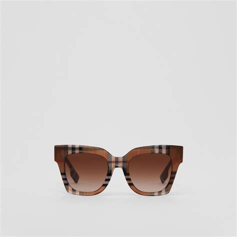 Lunettes de soleil carrées Check (Bouleau brun).